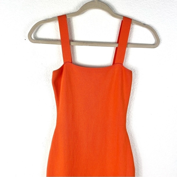 Super Down Revolve Zoe Square Neck Dress in Orange size S - Picture 3 of 10